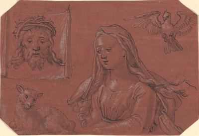 Études du Suaire et de Sainte Agnès - Tobias Stimmer