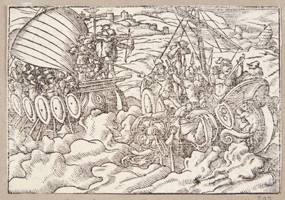 Theoxena et sa famille meurent en mer - Tobias Stimmer
