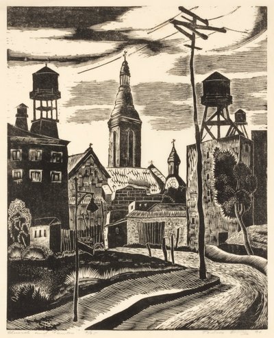 Église et citernes - Todros Geller