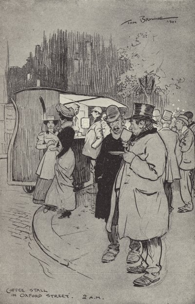 Étal de café à Oxford Street, 2h du matin - Tom Browne