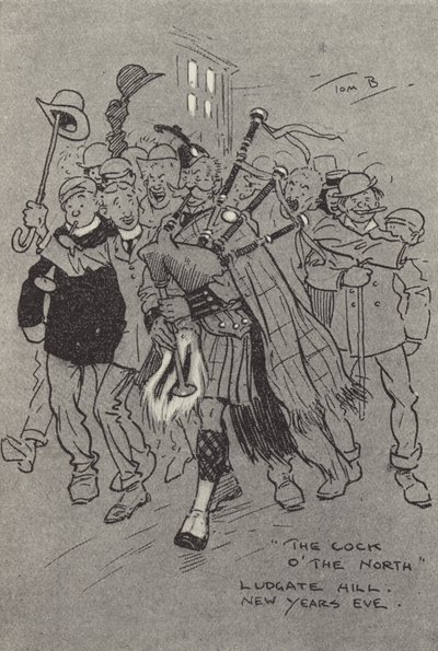 Le Coq du Nord, Ludgate Hill, Réveillon du Nouvel An - Tom Browne
