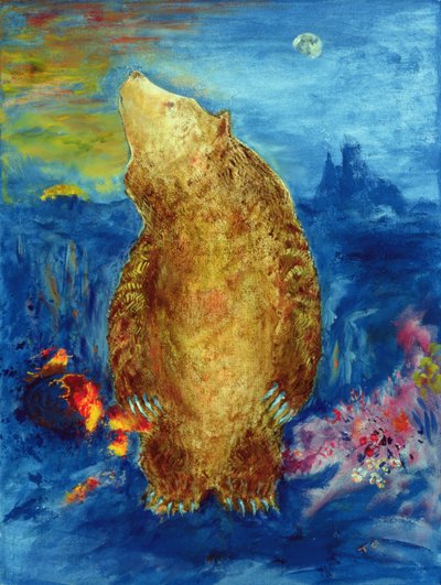 Ours dansant bleu - Tom Cook