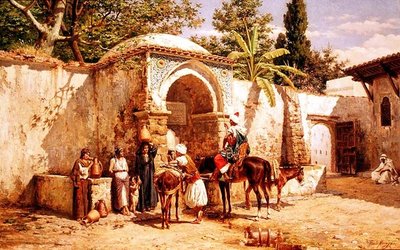 Conversation au puits - Tomas Moragas y Torras