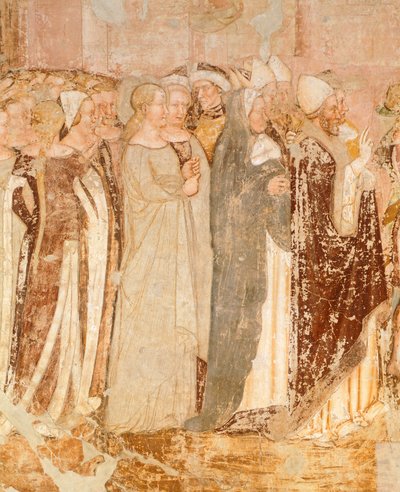 Départ de Rome (détail des Histoires de Sainte Ursule) - Tomaso da (late 15th century) Modena