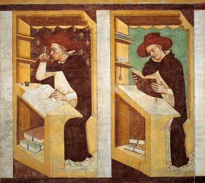 Moines dominicains (détail) - Tomaso da (late 15th century) Modena
