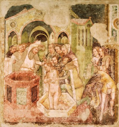 Légende de Sainte Ursule : Baptême du prince d