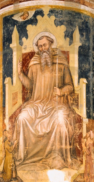 Saint Romuald, fresque, Église de San Nicolo, Trévise - Tomaso da (late 15th century) Modena