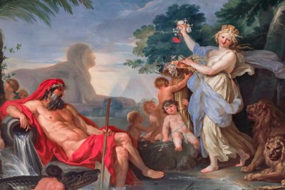 Le Nil et la déesse Cybèle 1779 - 1780, fresque - Tommaso Conca