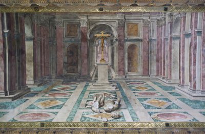 Le Triomphe du Christianisme, dans la Salle de Constantin, Chambres de Raphaël, c.1585 - Tommaso Laureti
