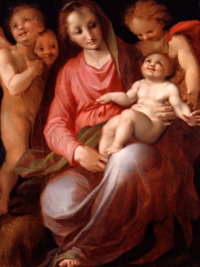 Madone et enfant avec le petit Saint Jean, 1570 - Tommaso Manzuoli