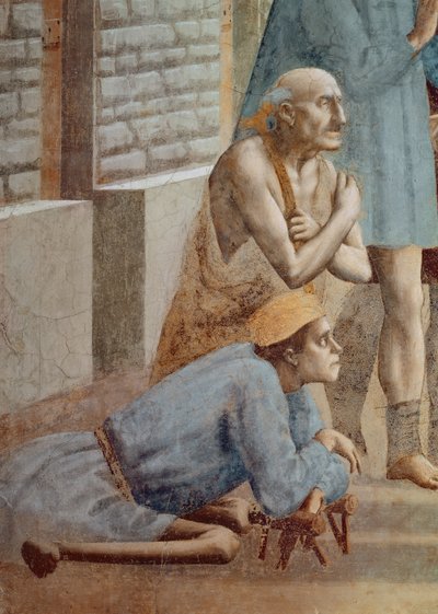 Saint Pierre guérissant avec son ombre, détail de l