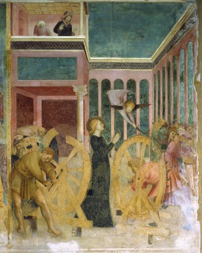 Sainte Catherine sauvée par un ange - Tommaso Masolino da Panicale