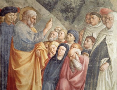 Saint Pierre prêchant à Jérusalem (détail) - Tommaso Masolino da Panicale