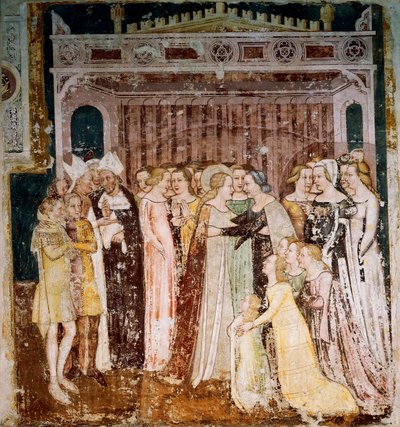Adieu (détail), détail des Histoires de Sainte Ursule - Tommaso da Modena