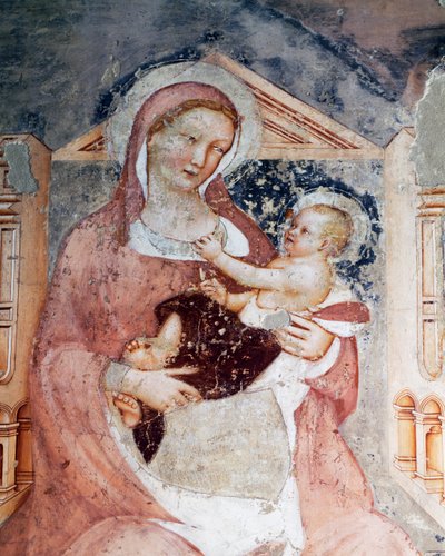 Madone et Enfant (détail) - Tommaso da Modena
