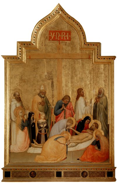 Pietà avec saint Remi et saint Benoît - Tommaso di Stefano Giottino