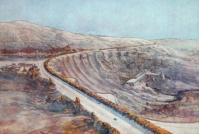 Barrage hydroélectrique, conçu par Tony Garnier (1869-1948) de 