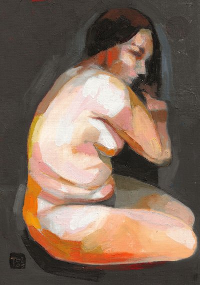 Femme nue en méditation - Tore Bahnson