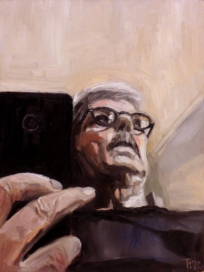 Autoportrait peint - Tore Bahnson
