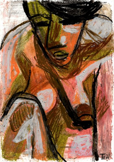 Figure abstraite pensive - Tore Bahnson