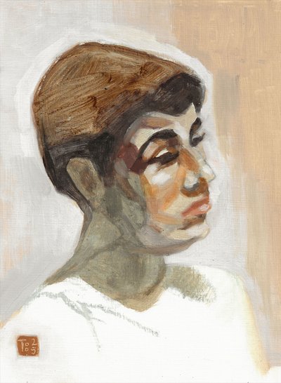 Portrait de profil pensif - Tore Bahnson