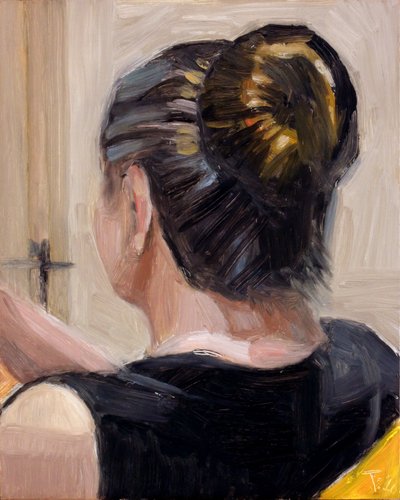 Femme pensive de dos - Tore Bahnson