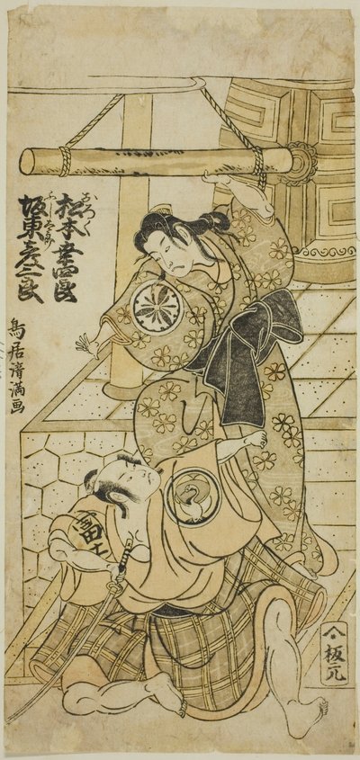 Les acteurs Matsumoto Koshiro III dans le rôle d
