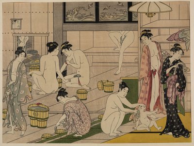 Bains publics, vers 1785 - Torii Kiyonaga