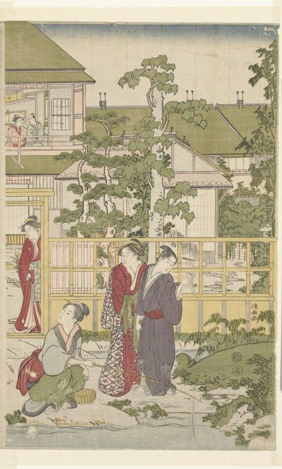 Jouer à colin-maillard - Torii Kiyonaga