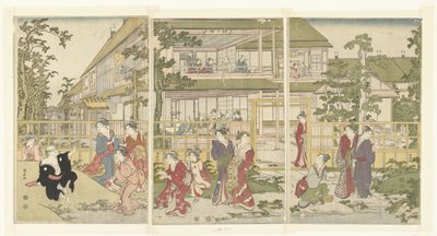 Jouer à colin-maillard - Torii Kiyonaga