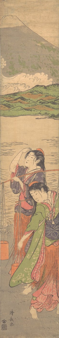 Danse des jeunes filles de la plage, fin du 18e siècle - Torii Kiyonaga