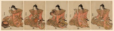 Cinq musiciens (Gonin bayashi) - Torii Kiyonaga