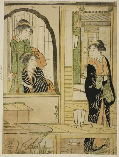 Parodie de la princesse Joruri et Ushiwakamaru - Torii Kiyonaga