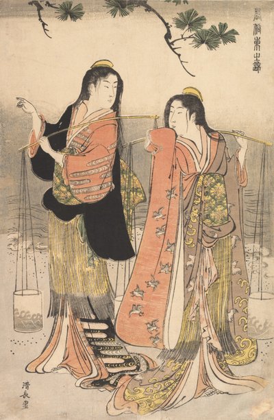 Les Filles de Suma Shiokumi, Suma - Torii Kiyonaga
