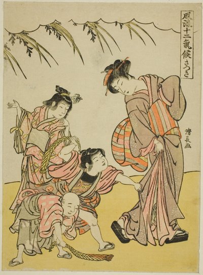 Le Cinquième Mois (Satsuki), de la série "Les Douze Saisons à la mode (Furyu juni kiko)" - Torii Kiyonaga