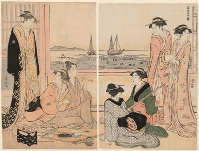 Le quatrième mois, de la série "Douze mois dans le sud (Minami juni ko)" - Torii Kiyonaga
