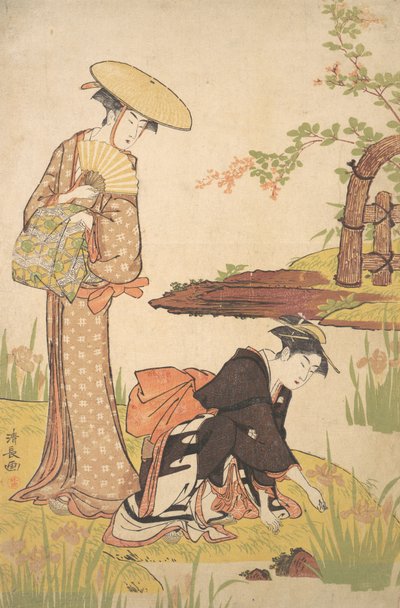 Le jardin des iris - Torii Kiyonaga