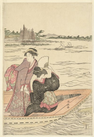 Ferry sur la rivière Sumida - Torii Kiyonaga