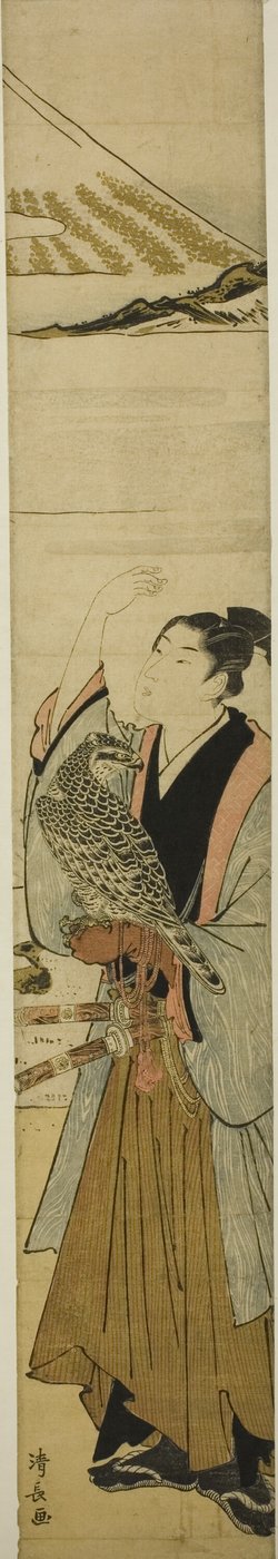 Jeune homme avec des symboles du premier rêve de la nouvelle année - Torii Kiyonaga
