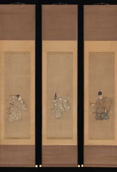 La danse Noh de bon augure Okina - Toriyama Sekien