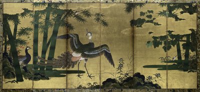 Paons et bambous, fin des années 1500 - Tosa Mitsuyoshi