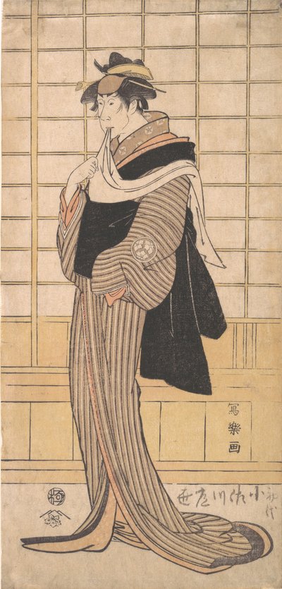 Osagawa Tsuneyo II en coiffeuse O-Roku, 1794-95 - Toshusai Sharaku