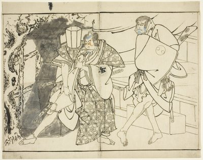 Les acteurs Arashi Ryuzo et Morita Kanya VIII, 1794 - Toshusai Sharaku