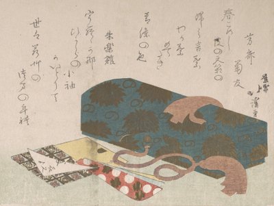Boîte aux lettres et porte-cure-dents - Totoya Hokkei