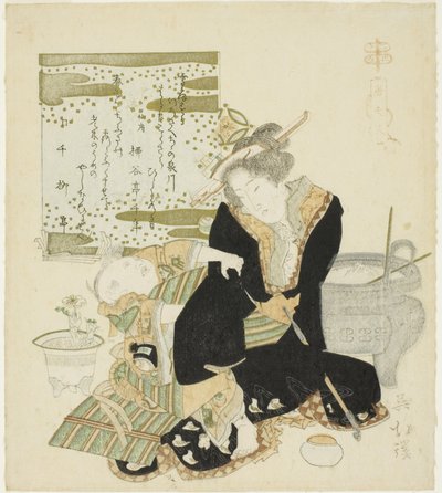 Madame Tang (Jp : To Fujin), de la série "Vingt-quatre exemples de piété filiale (Nijushiko)" - Totoya Hokkei