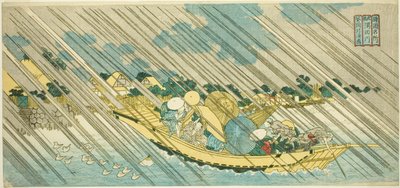 La Rivière Sumida dans la Province de Musashi (Musashi Sumidagawa), de la série "Lieux Célèbres des Provinces (Shokoku meisho)" - Totoya Hokkei