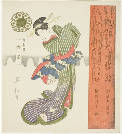 Thé de saule (Yanagicha), de la série "Une série de saules (Yanagi bantsuzuki)" - Totoya Hokkei
