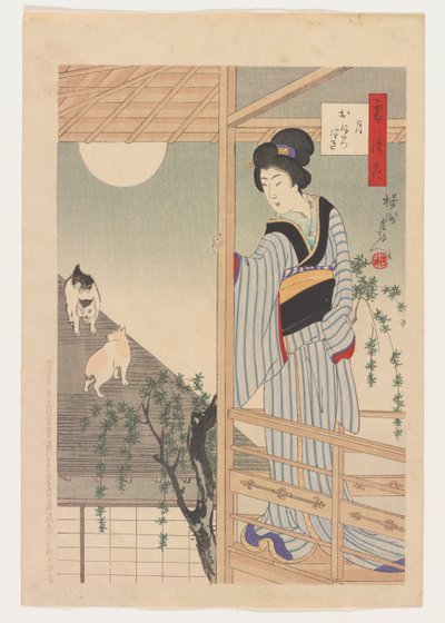 Setsugekka/Oborozuki, 10 janvier - Toyohara Chikanobu