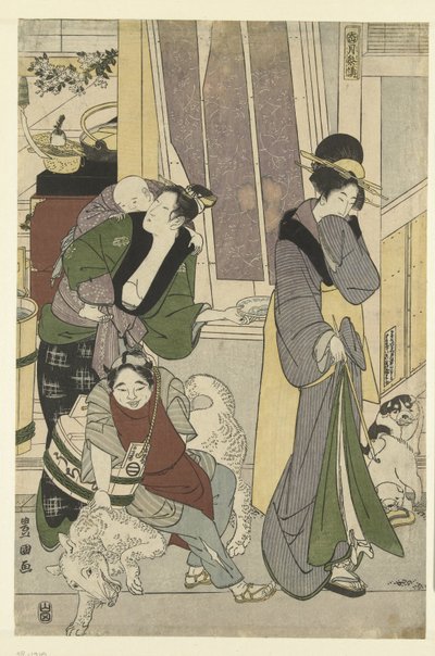 Vendeur de poissons - Toyokuni (II) , Utagawa