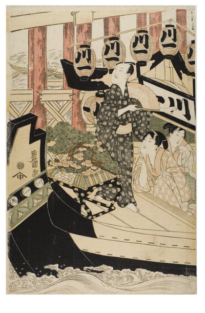 Acteurs dans les Douze Mois - Toyokuni Utagawa